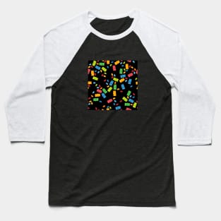 Colorful Gummy Bears Pattern Baseball T-Shirt